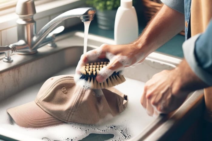 how to clean and wash a baseball cap