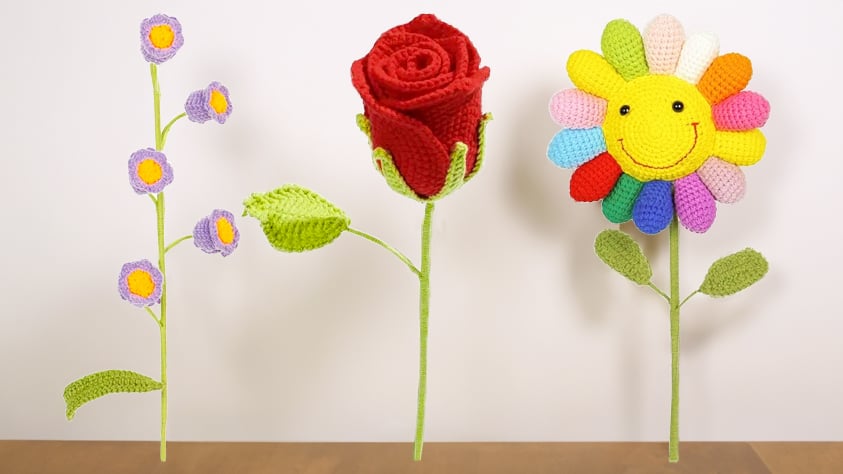 Crochet Single Flowers