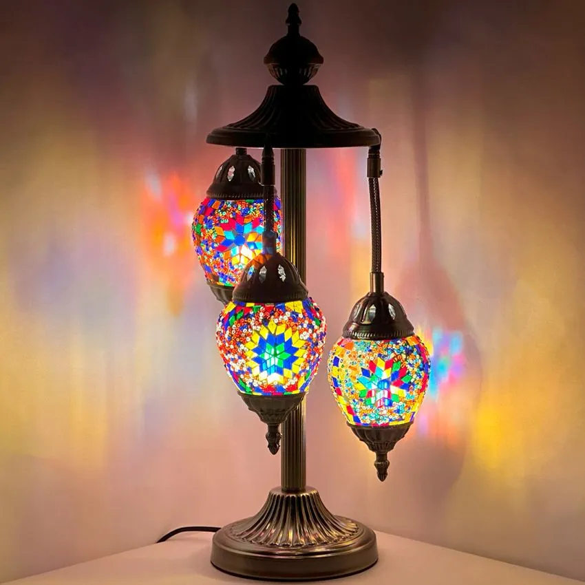 Three Tier Mosaic Lamps