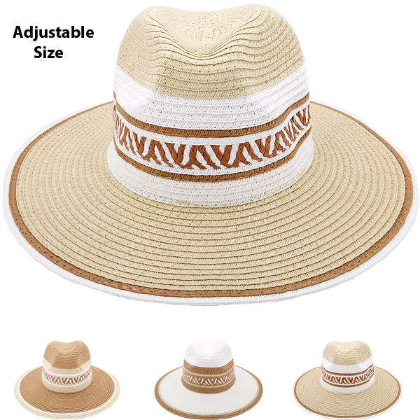 Elegant Wide Brim Straw Summer HAT