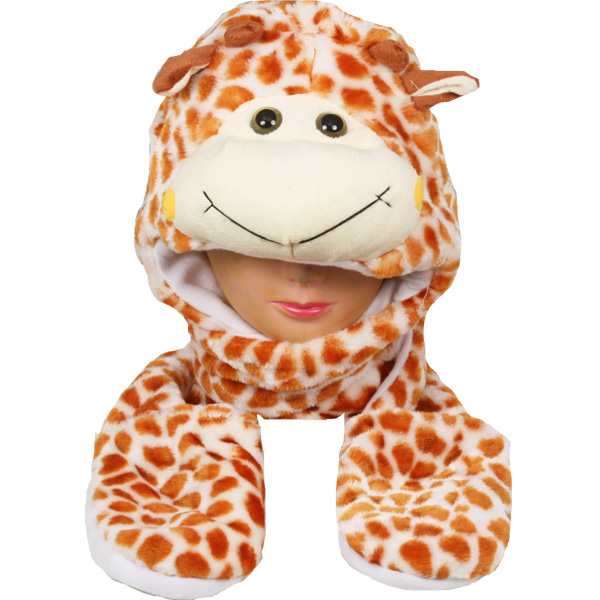 Giraffe HATS with Paw Mittens