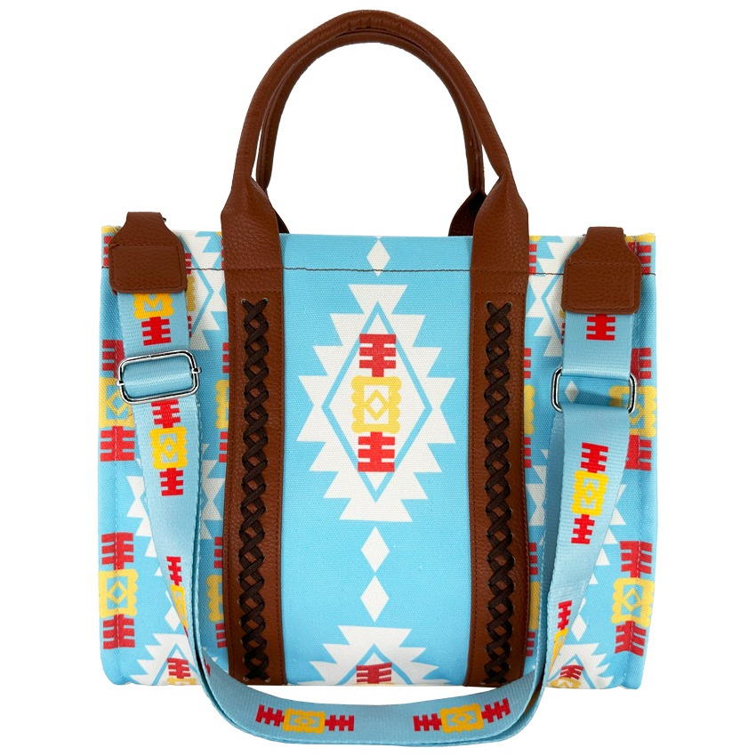 Light Turquoise Western Style Tote BAGs with HandBAG and SHOULDER BAG Design