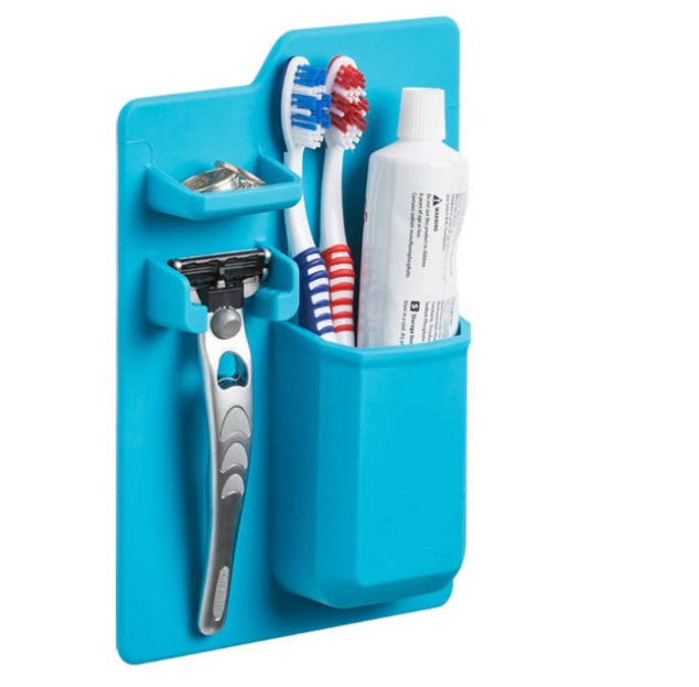 Blue Mighty Toothbrush Silicone Holder