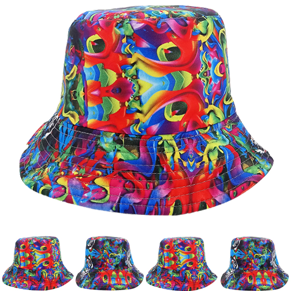 Tiger Face Print Reversible Bucket HAT