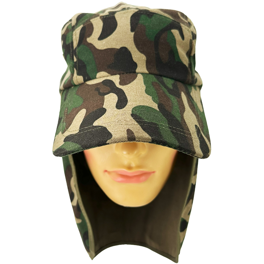 Camouflage BASEBALL CAP for Men - Sun Summer Hat with Neck Flap