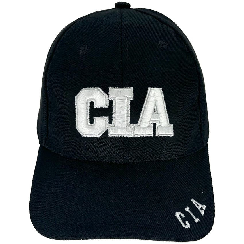 CIA Embroidered Black BASEBALL CAP