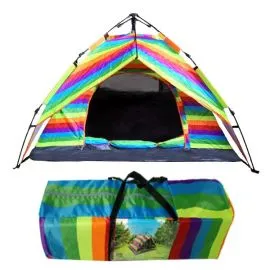 Foldable Rainbow Camping Tent with carrying bag in wholesale