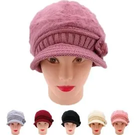 Gorro con visera Sombreros de invierno para mujer