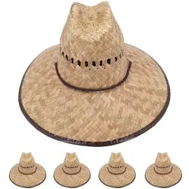 Sombreros de sol ligeros de paja de rafia para jóvenes