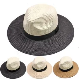 Dual Color Man Fedora Hat in Wholesale