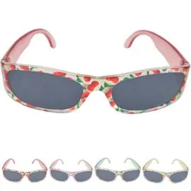 Colores de mezcla de gafas de sol para niños con patrón de cereza