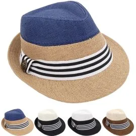 Sombreros Fedora de paja con estilo Trilby