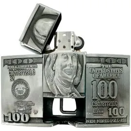 Lighter Buckles in Bulk - 100 Dollars Banknote Design