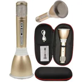 Phone Accessory Karaoke Microphone Gold