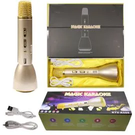 Golden Design Magic Karaoke Microphone - Connect Phone