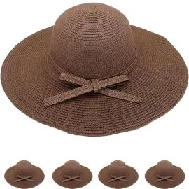 Sombreros de playa de verano para mujer de ala ancha flexible