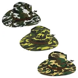 Wholesale Retro Rodeo Wild West Camouflage Cowboy Hat Set buy in bulk!