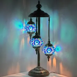 Wholesale Blue Star Handmade Mosaic Glass Lamp