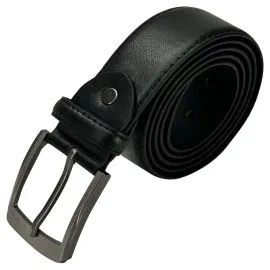 Wholesale Men's Classic Raven Black Leather Belt. Buy in Bulk, Save Money!