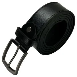 Wholesale Men's Classic Onyx Black Leather Belt. Buy in Bulk, save money!