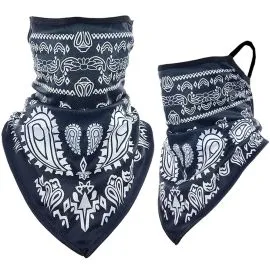 Neck Gaiters - Paisley Print Triangle Face Shields