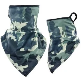 Polainas para el cuello - Protectores faciales triangulares con estampado de camuflaje