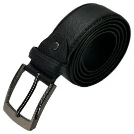 Wholesale Men's Unique Patterned Black Leather Belt, Buy in Bulk save money!