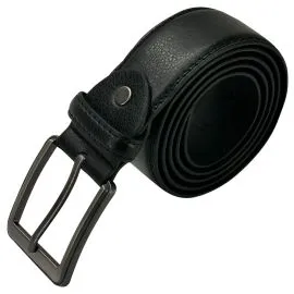 Wholesale Men's Classic Midnight Black Leather Belt, Buy in Bulk, save money!