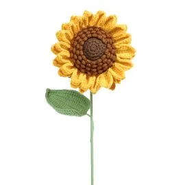 Girasoles de crochet de calidad para ramos y eventos felices