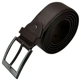 Wholesale Men's Classic Chocolate Brown Leather Belt, Buy in Bulk!