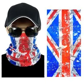 Neck Gaiters - UK Flag Seamless Tube Bandanas