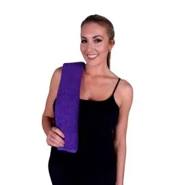 Toallas de mano de color morado para venta minorista