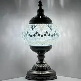 Wholesale Bright Moonlight Waves Handmade Mosaic Glass Lamp - Without Bulb