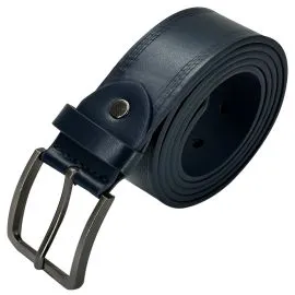 Wholesale Men's Navy Blue Leather Belt. Buy in Bulk, Save money!