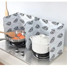 Protector contra salpicaduras para sartén - Protector contra salpicaduras de cocina | Blanco