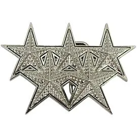 5 Star Silver Belt Buckle