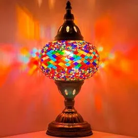 Wholesale Vivid Rainbow Lights Handmade Mosaic Glass Lamp