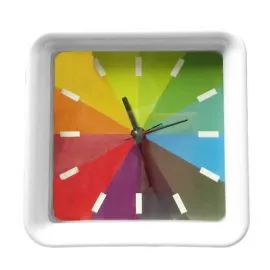 Reloj de mesa arcoíris