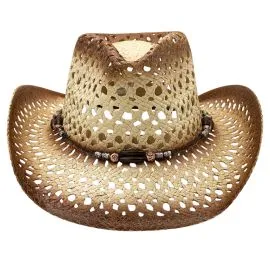 Wholesale Hollow Breathable Straw Cowboy Hat. Buy in Bulk!