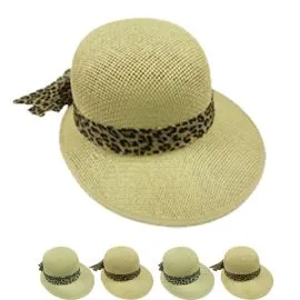 Light brown color Wide Brim Visor Sun hats in Wholesale