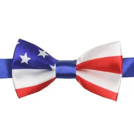 American flag kid bow tie in wholesale