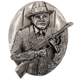 Bulk Buckles - Al Capone Mafia Belt Buckle