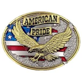 Bulk USA Flag Eagle Belt Buckles for Men