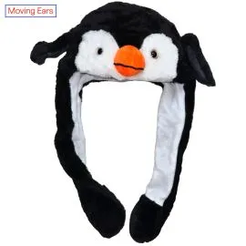 Penguin Hats with Moving Ears