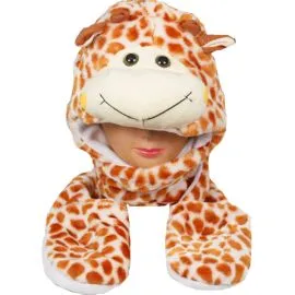 Giraffe Hats with Paw Mittens