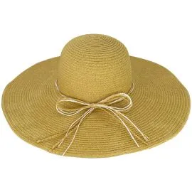 Beige color Wide Brim Floppy Sun Hats In Wholesale