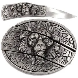 Bulk Buckles - Lion Knife Belt Buckle