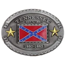 Belt Buckle Wholesale USA - Tennessee Rebel Flag Belt Buckle