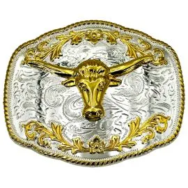 Oversize Bull Belt Buckle