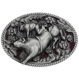 Big Strong Bull Rodeo Belt Buckle